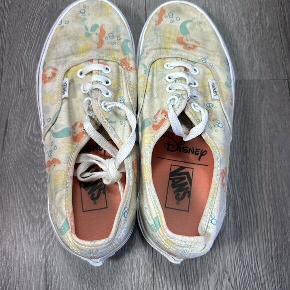 RARE Vans x Disney Little Mermaid Authentic Sneakers Limited Edition Women's 7 - Picture 6 of 9